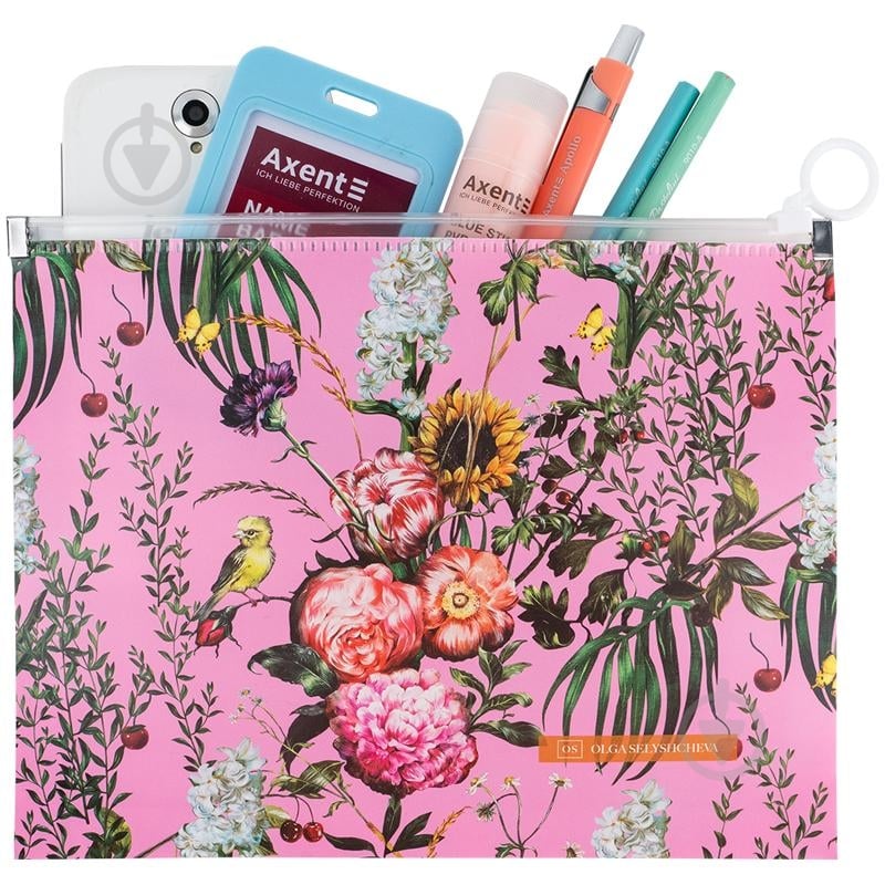 Папка с zip-замком А5+ OS Summer Axent 1498-34-A - фото 2 Папка с zip-замком А5+ OS Summer Axent 1498-34-A - фото 2