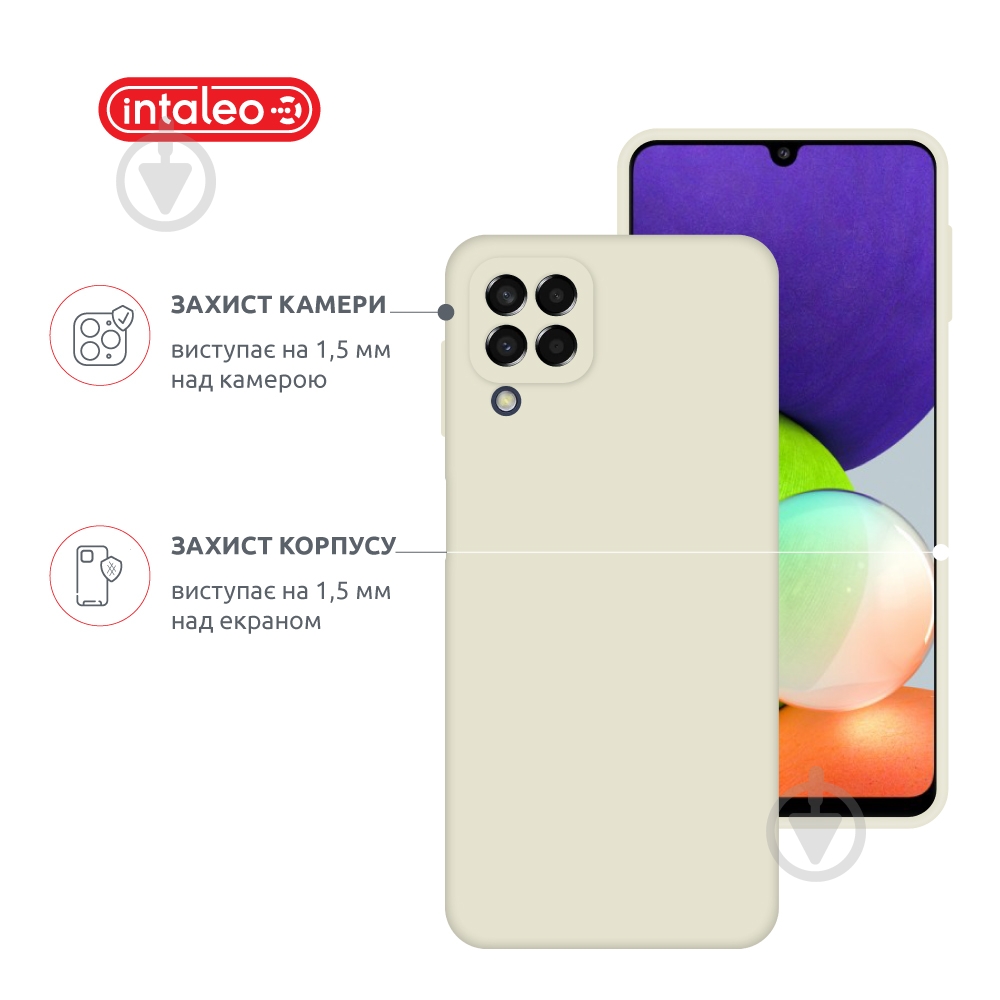 Чехол Intaleo SoftShell для Samsung Galaxy A22 LTE 4G белый - фото 3