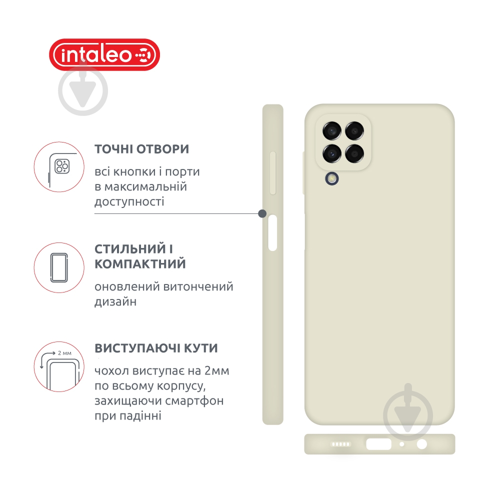 Чехол Intaleo SoftShell для Samsung Galaxy A22 LTE 4G белый - фото 4