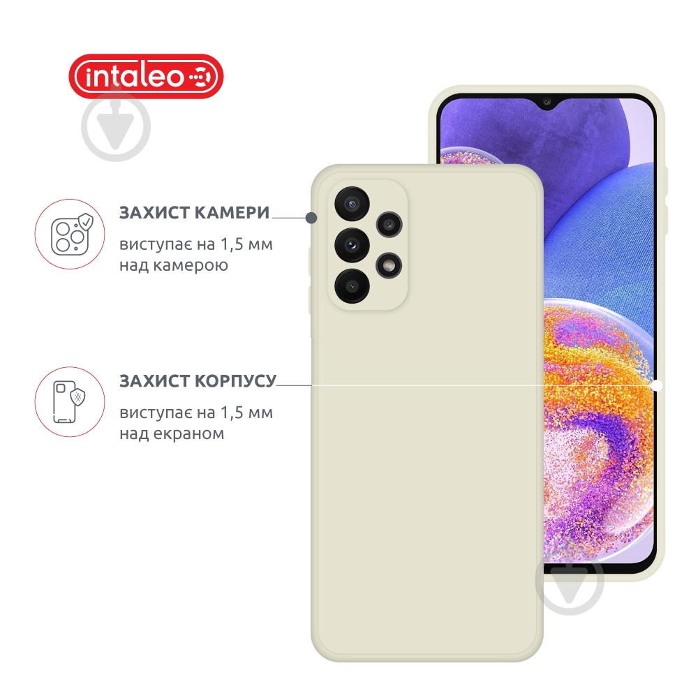 Чехол Intaleo SoftShell для Samsung Galaxy A23 4G белый - фото 3