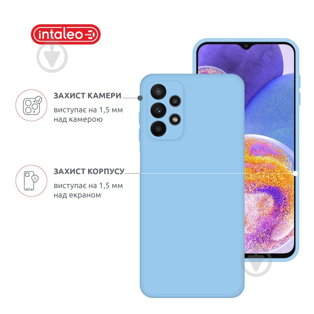 Чохол Intaleo SoftShell для Samsung Galaxy A23 4G блакитний - фото 3