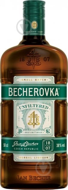 Настоянка лікерна Becherovka Unfiltered 38% 0,5 л - фото 1