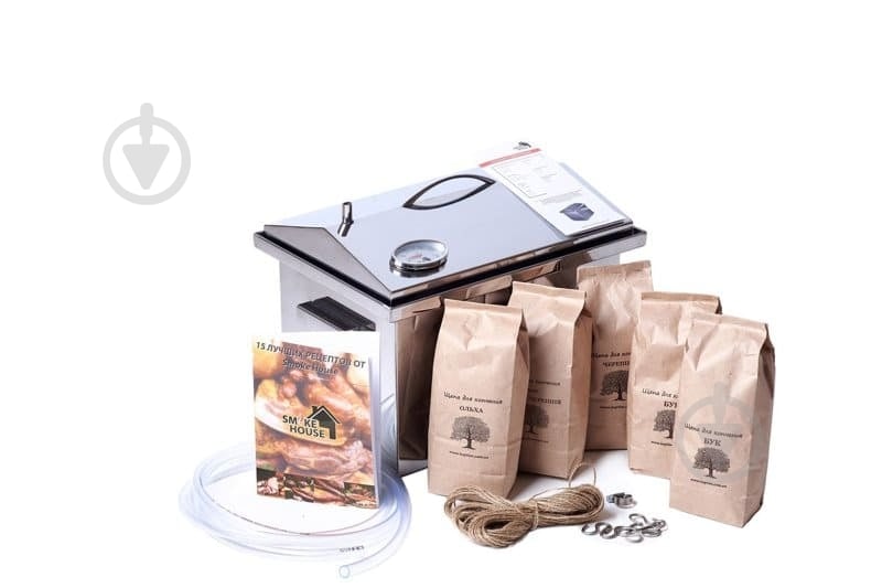 Коптильня Smoke House М DeLux з термометром - фото 5