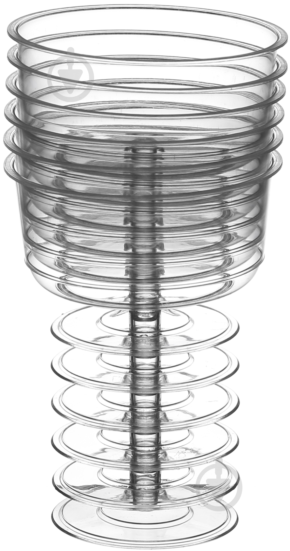 Креманка на ножке одноразовая стеклопластик Plastgroup 6 шт. - фото 2