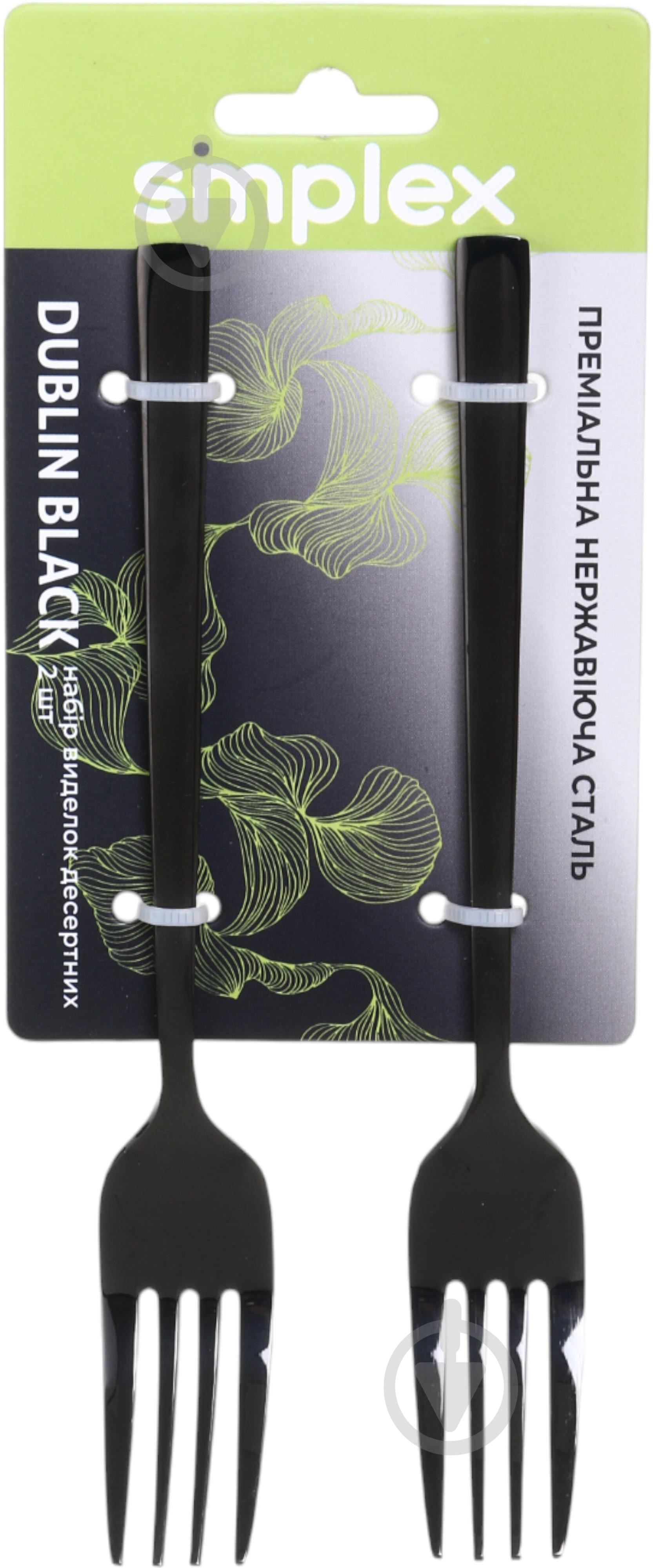 Набор вилок десертных Simplex Dublin Blackи 2 шт - фото 6