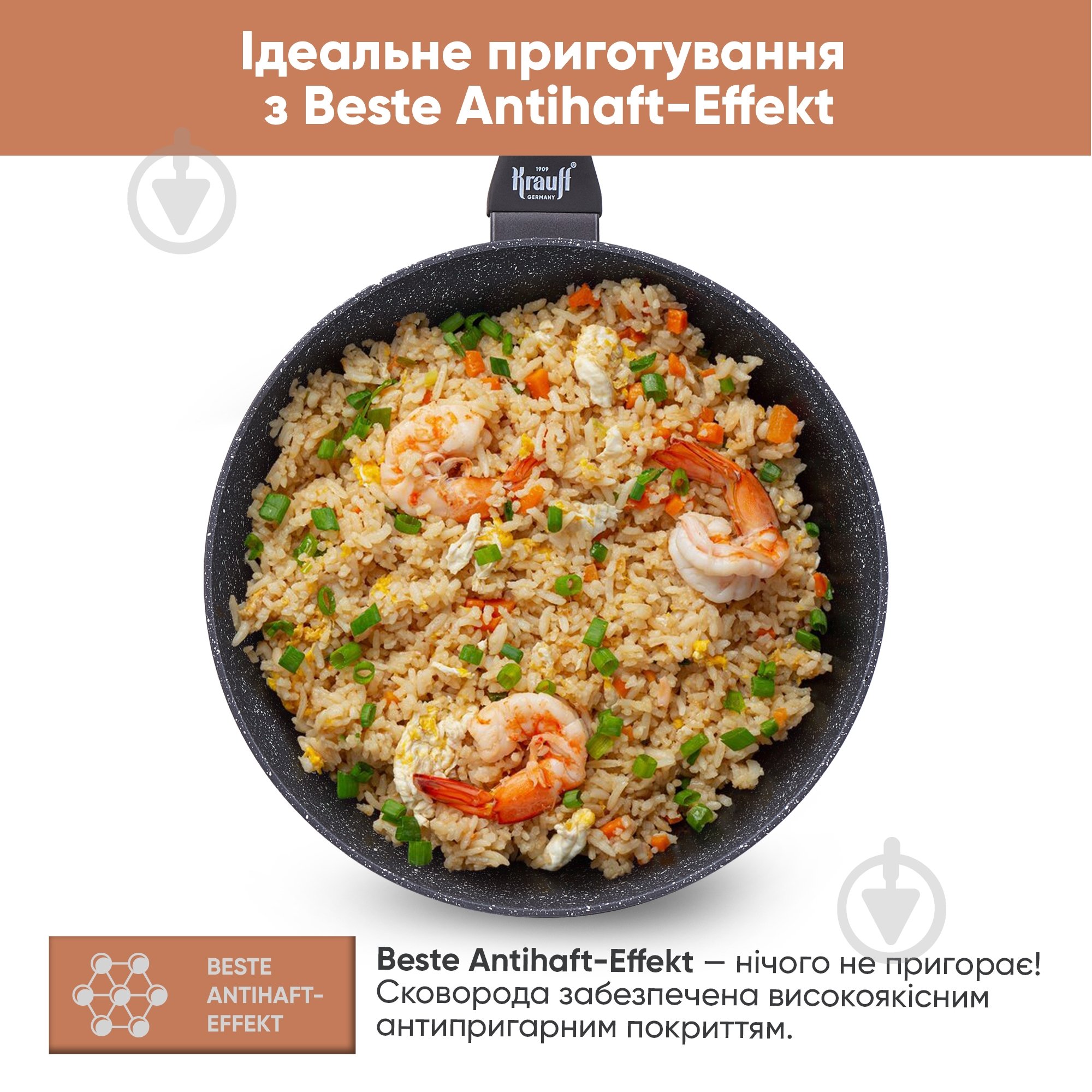 Сковорода wok Krauff Fry Power 28 см 25-45-132 - фото 4