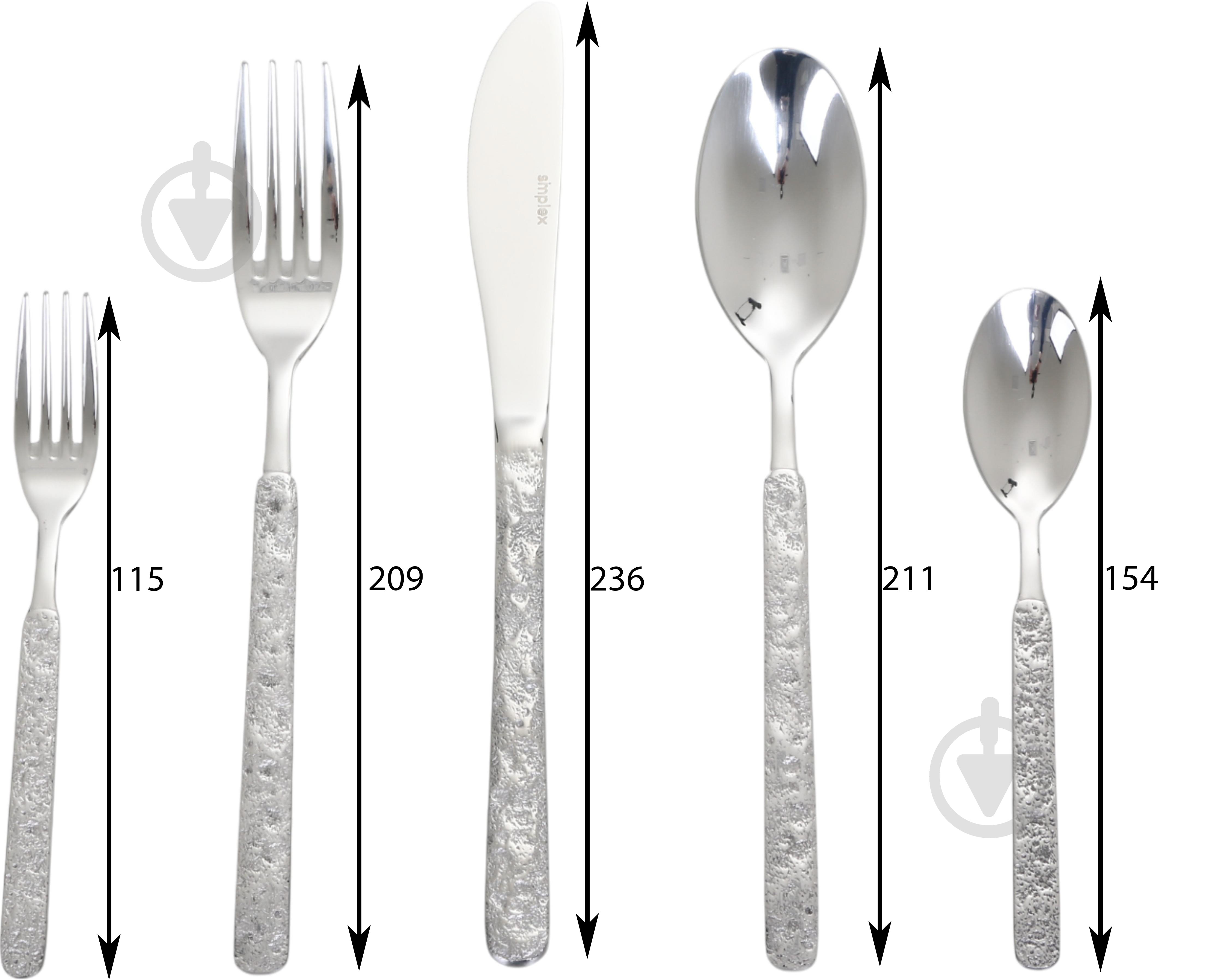 Набор столовых приборов Simplex Stone 30 предметов - фото 2 Набор столовых приборов Simplex Stone 30 предметов - фото 2