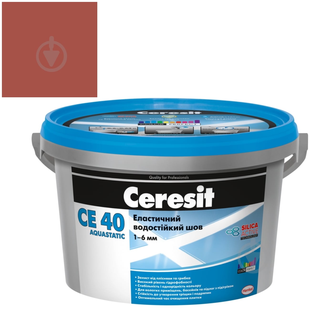 Затірка для плитки Ceresit CE 40 AQUASTATIC № 50 2 кг клінкер - фото 2