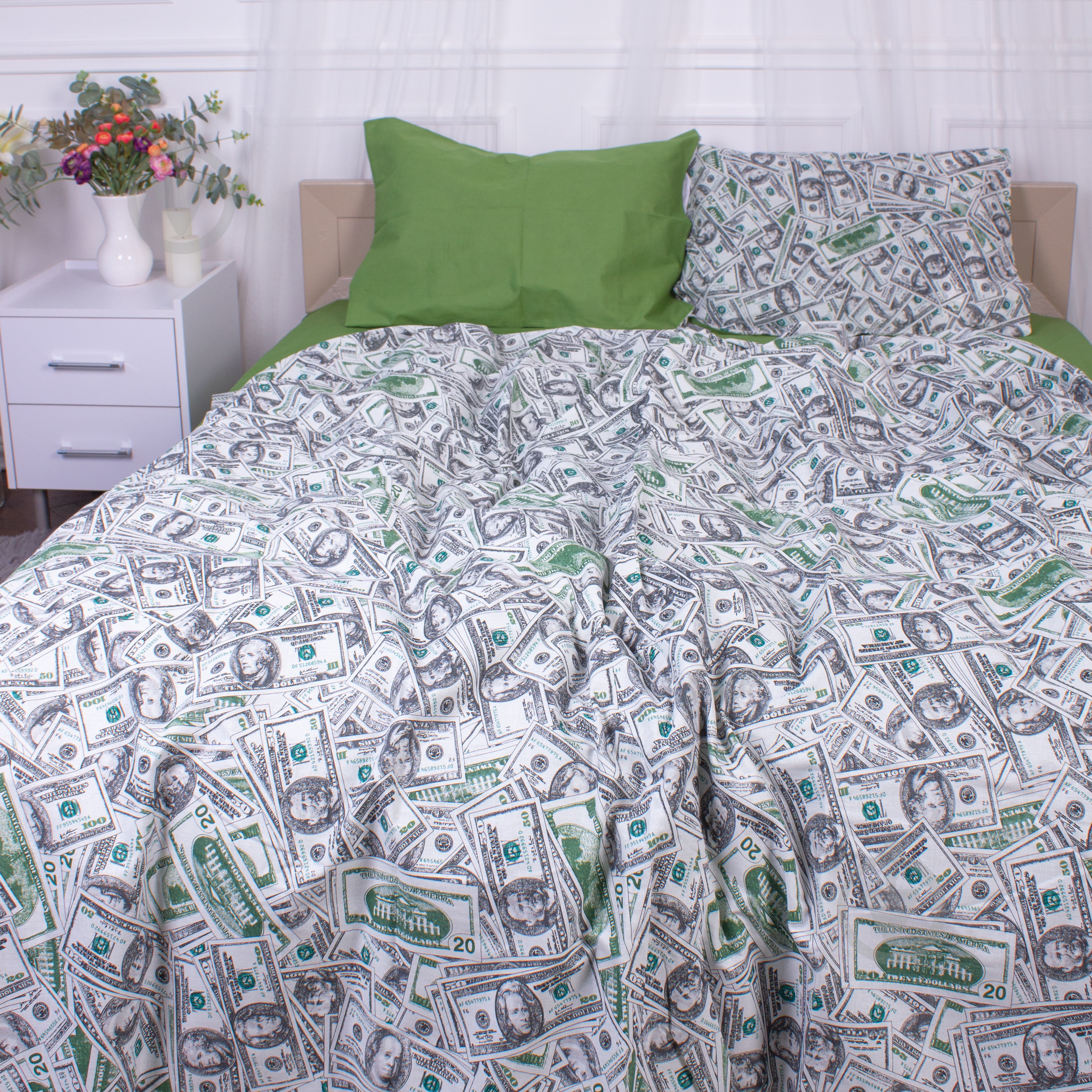 Комплект постельного белья Бязь 17-0589 Dollars 160х220 см мультиколор MirSon - фото 3 Комплект постельного белья Бязь 17-0589 Dollars 160х220 см мультиколор MirSon - фото 3