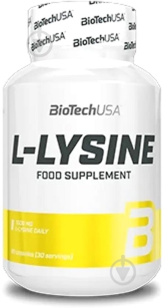 Аминокислота BioTechUSA L-Lysine без вкуса 1000 мг 30 порц. - фото 1