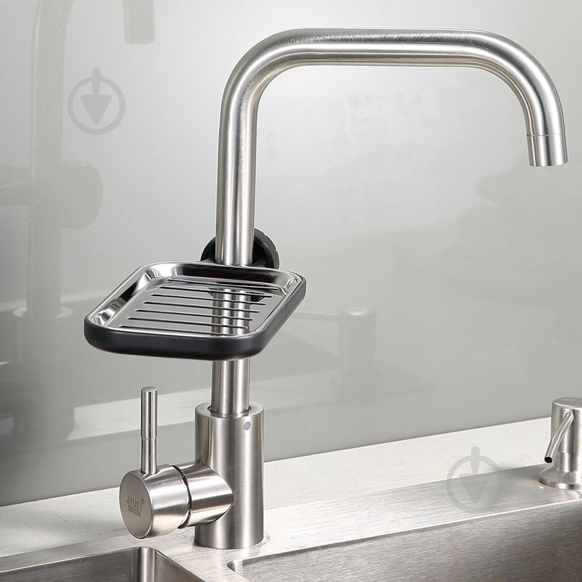 Полка MVM BP-22 черная с фиксатором - фото 6