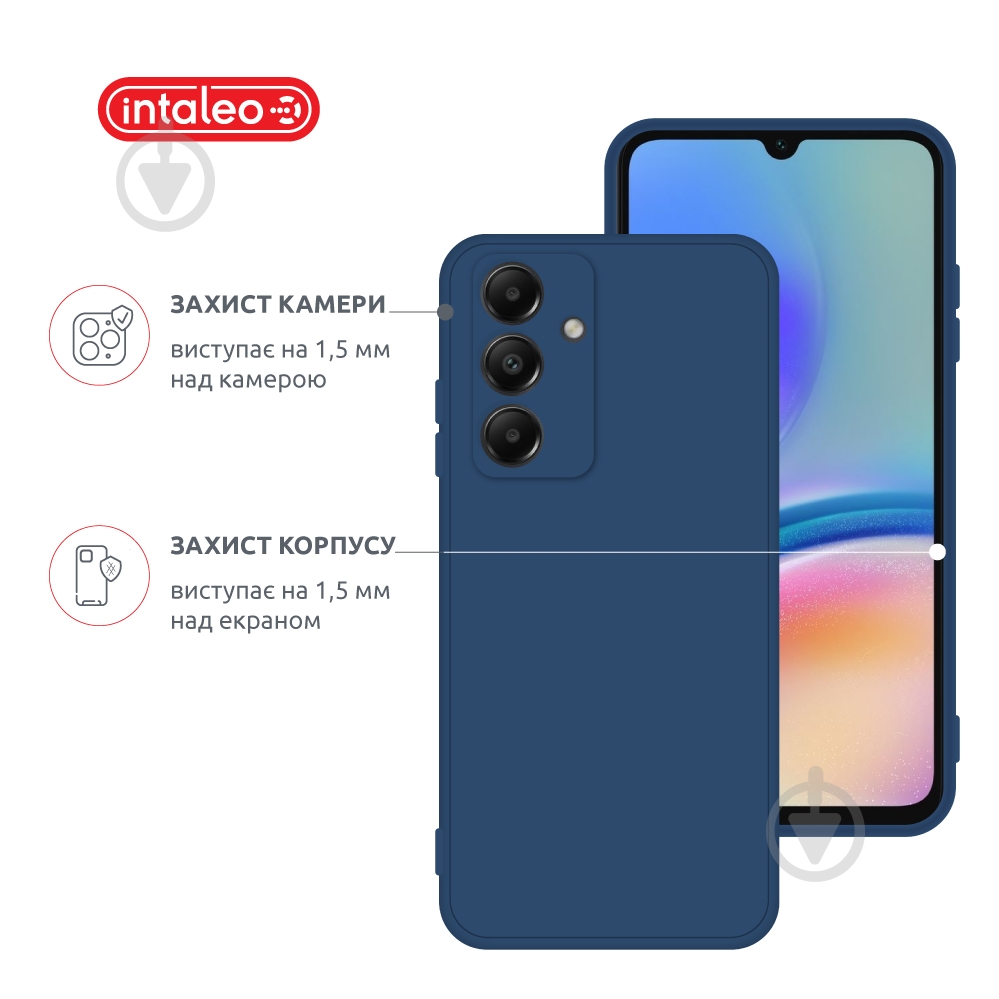 Чехол Intaleo SoftShell для Samsung Galaxy A05s голубой - фото 3