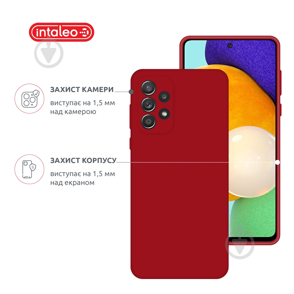 Чохол Intaleo SoftShell для Samsung Galaxy A72 червоний - фото 3