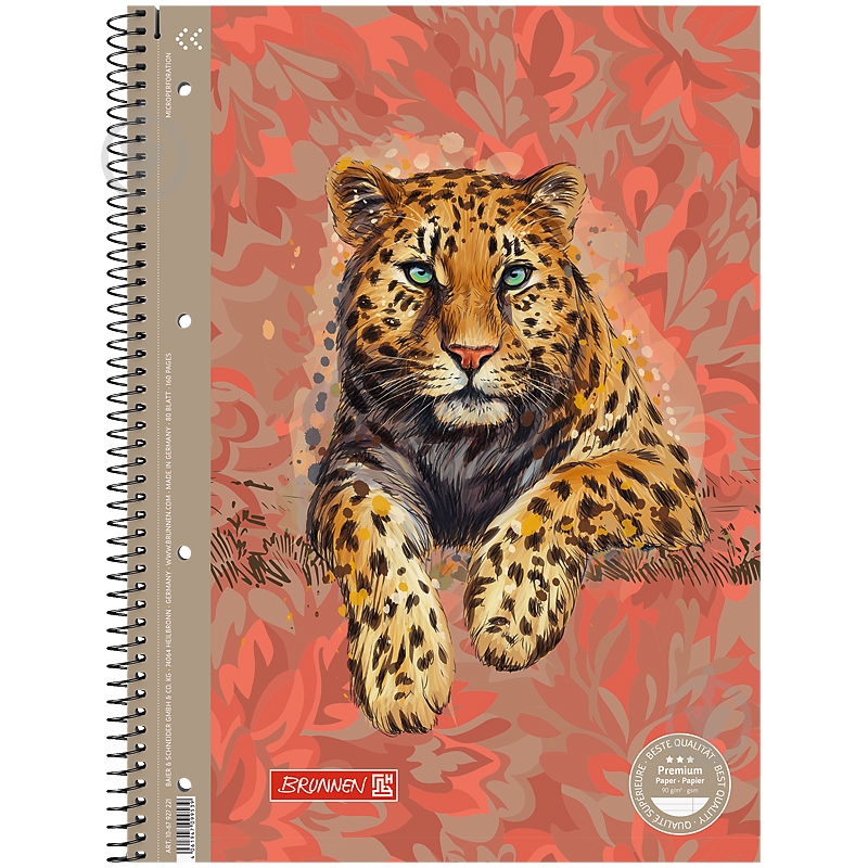 Колледж-блок Brunnen Premium А4 Safari - фото 1 Колледж-блок Brunnen Premium А4 Safari - фото 1