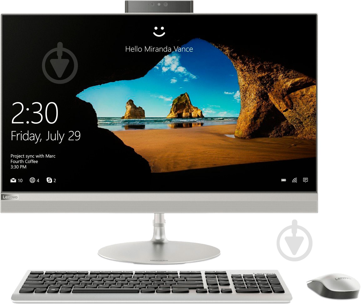 Моноблок Lenovo IdeaCentre AIO 520-27 27" (F0DE00DDUA) silver - фото 1