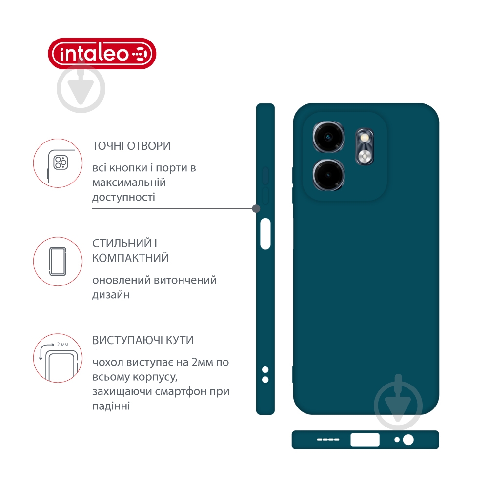 Чехол Intaleo 1283126609428 SoftShell для Infinix Smart 9 blue - фото 4