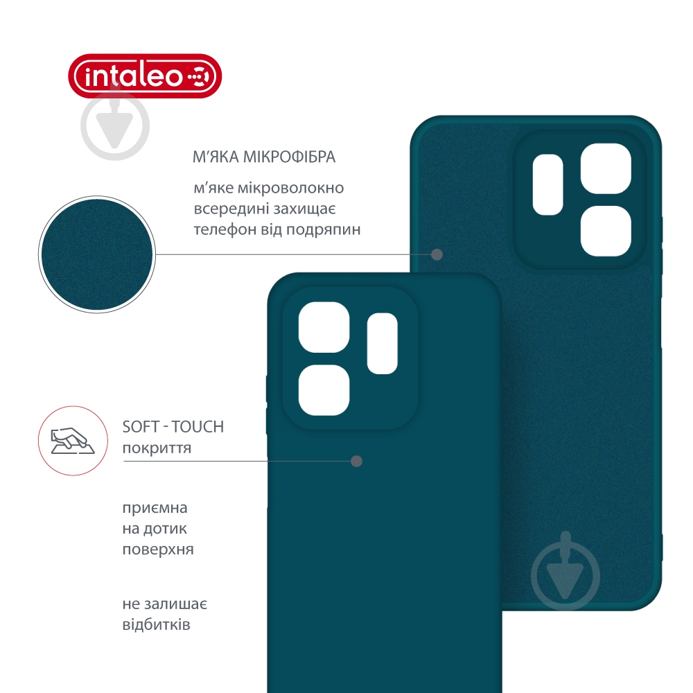 Чехол Intaleo 1283126609428 SoftShell для Infinix Smart 9 blue - фото 5