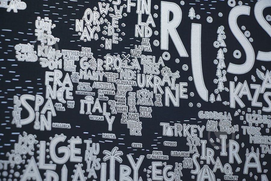 Скретч-карта Travel Map LETTERS World (англ) 1DEA.me - фото 2