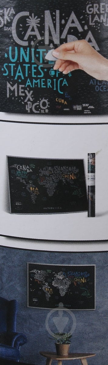 Скретч-карта Travel Map LETTERS World (англ) 1DEA.me - фото 5