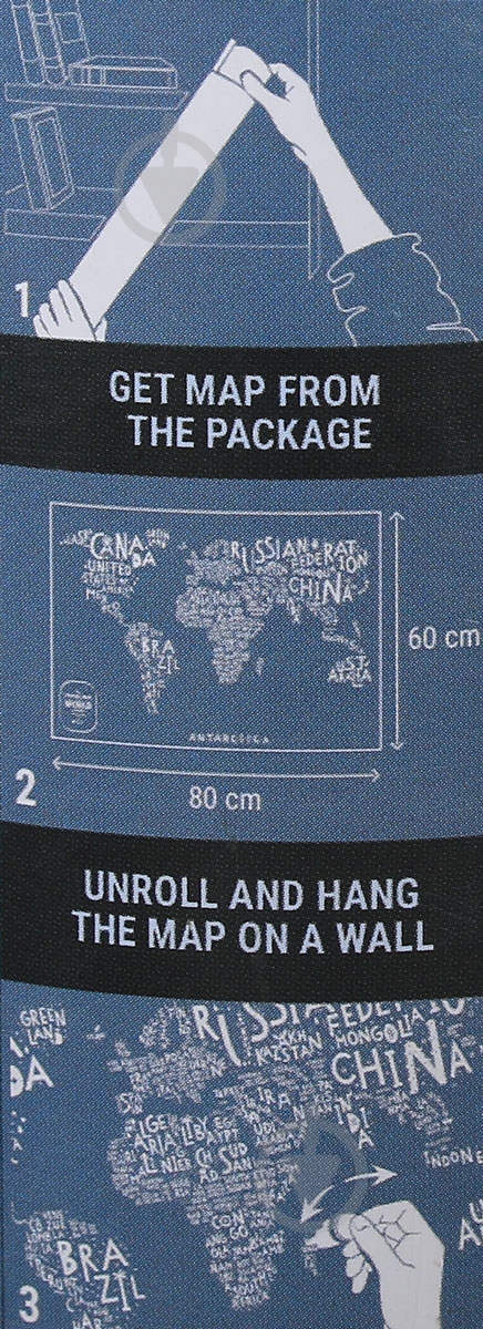 Скретч-карта Travel Map LETTERS World (англ) 1DEA.me - фото 4