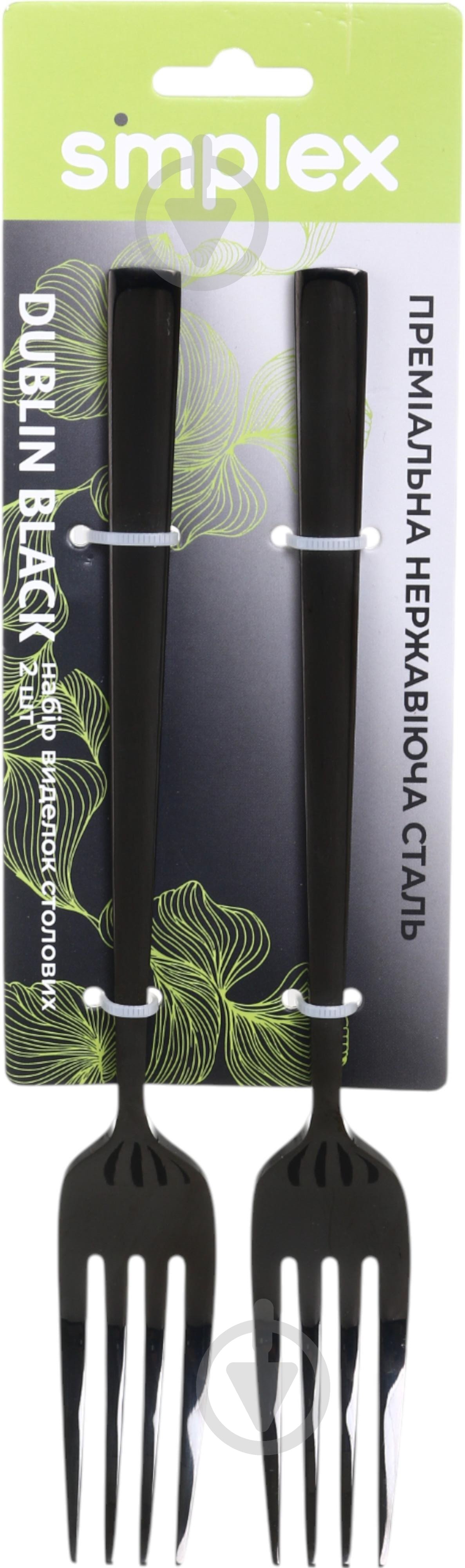 Набор вилок Simplex столовых Dublin Black 2 шт - фото 6