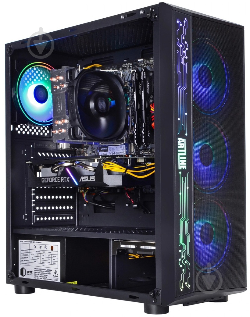 Системный блок Artline Gaming X75 (X75v52) black - фото 2 Системный блок Artline Gaming X75 (X75v52) black - фото 2