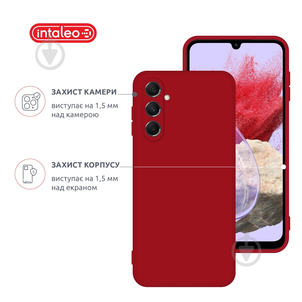 Чехол Intaleo SoftShell для Samsung Galaxy M34 5G красный - фото 3