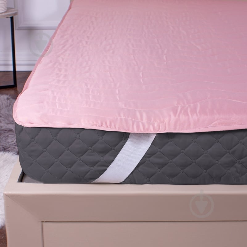 Наматрацник антиалергенний MirSon №1762 Eco Light Coral тенсель (Modal) 120x200 см - фото 1