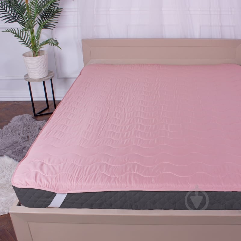Наматрацник антиалергенний MirSon №1762 Eco Light Coral тенсель (Modal) 120x200 см - фото 3