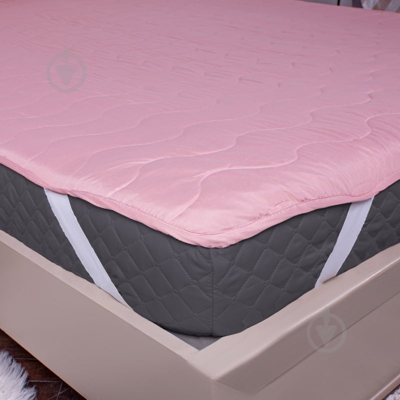 Наматрацник антиалергенний MirSon №1762 Eco Light Coral тенсель (Modal) 120x200 см - фото 4