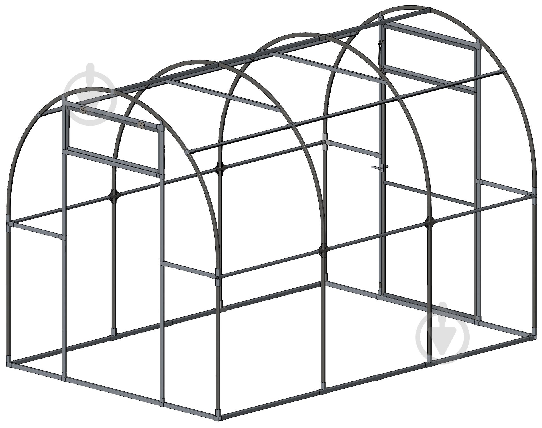 Каркас теплиці оцинкований 2,1х3х6 м - фото 2