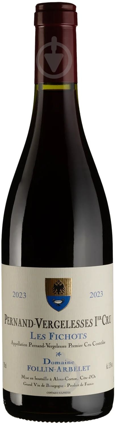 Вино Domaine Follin Arbelet Pernand-Vergelesses 1er Cru Les Fichots 2023 0,75 л - фото 1