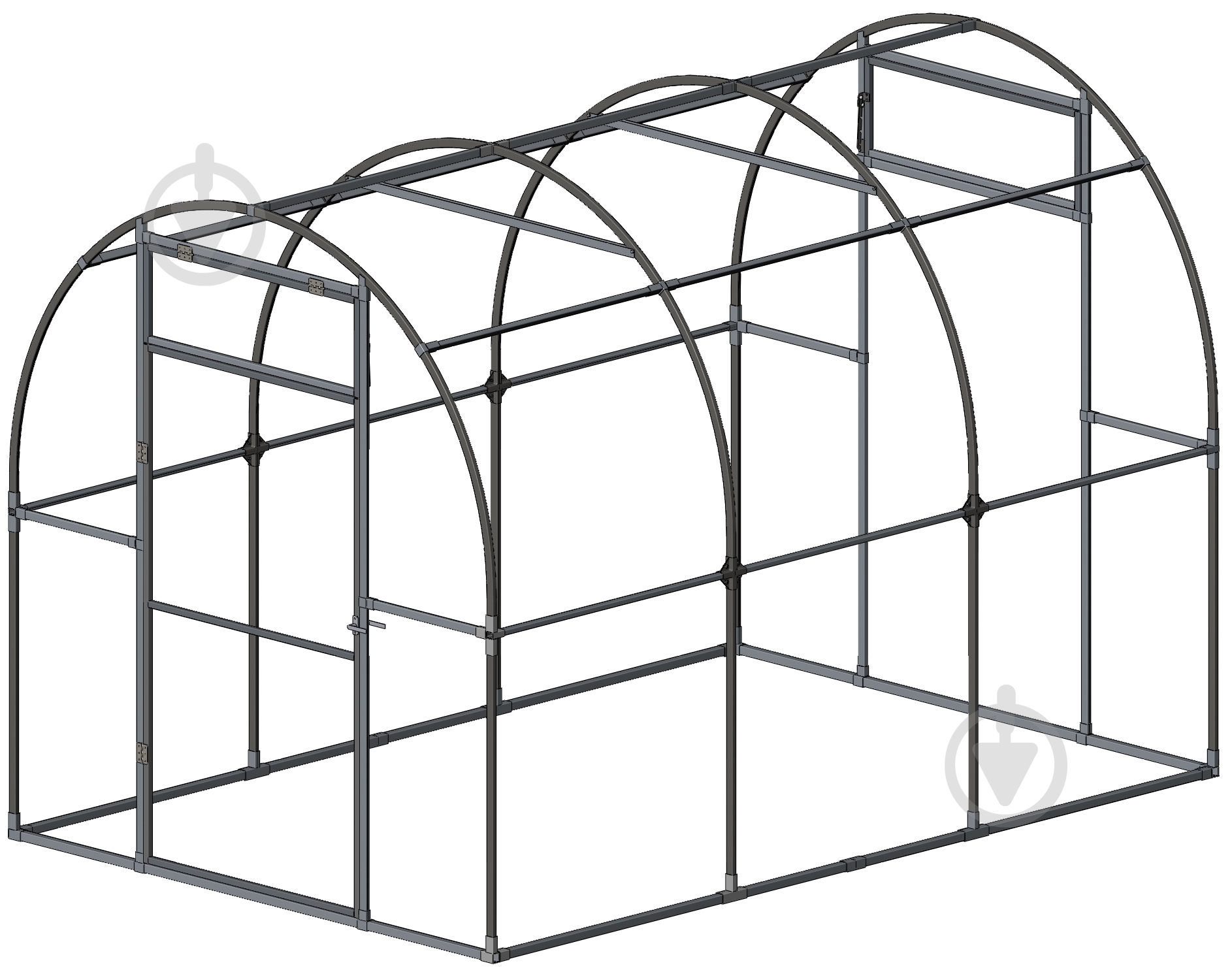 Каркас теплиці оцинкований 8х3х2,1 м - фото 1