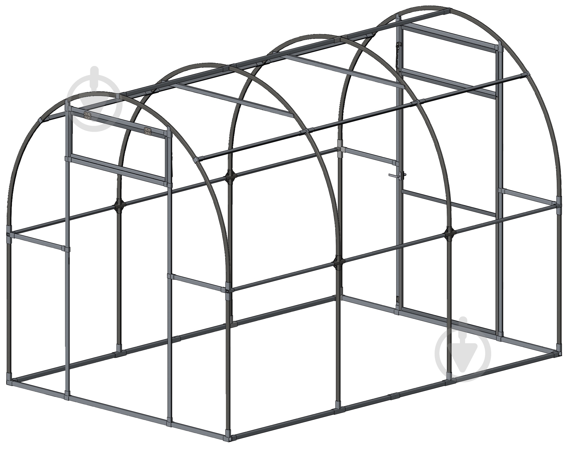 Каркас теплиці оцинкований 8х3х2,1 м - фото 2