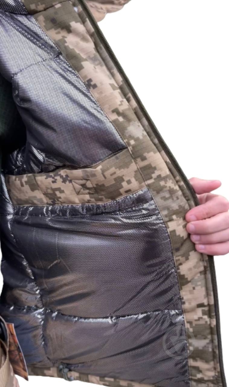 Куртка чоловіча SY Зимова (до -25°C), Ripstop, з Термопідкладкою 27081 р.XXL піксель - фото 3