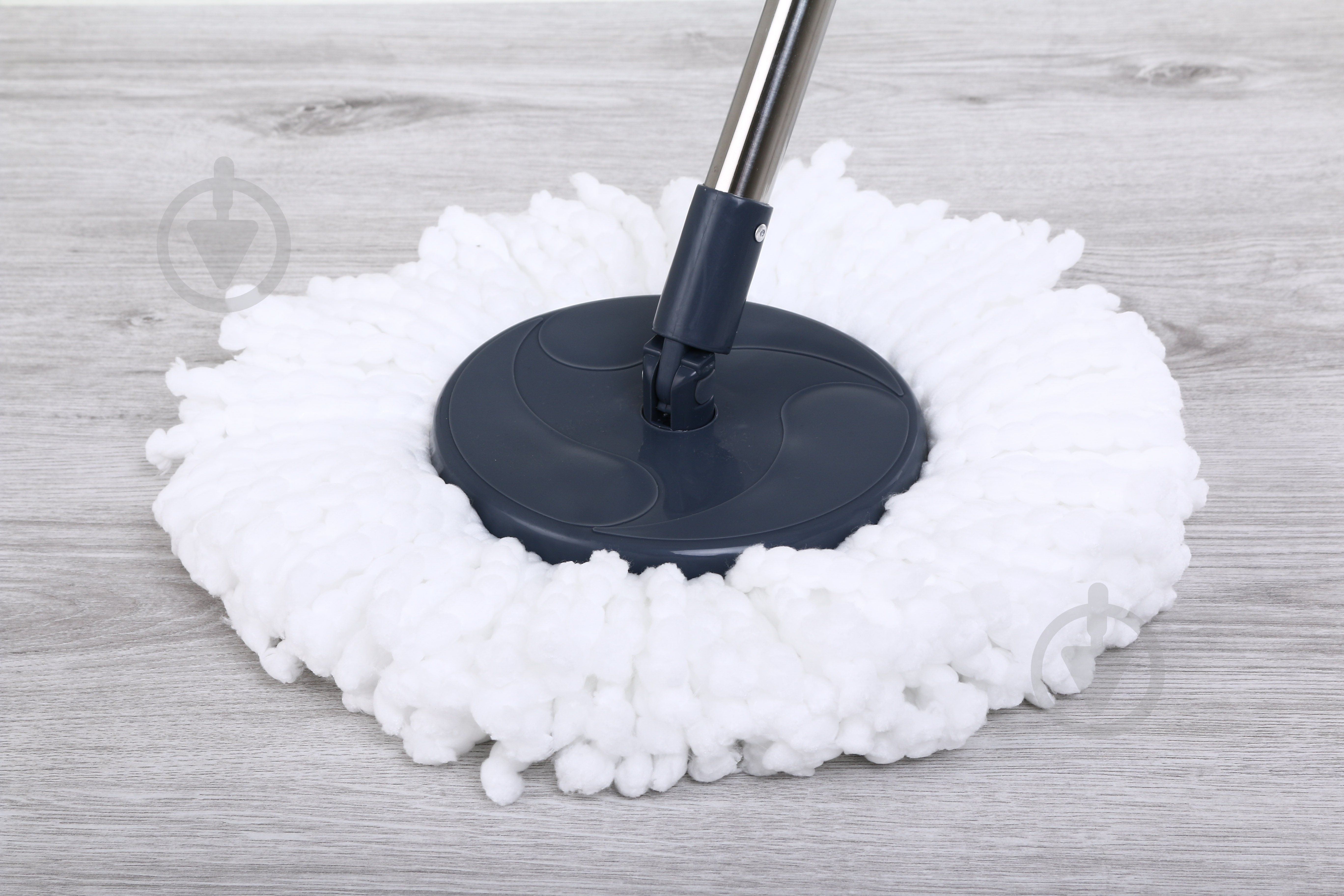 Комплект швабра и ведро с механическим отжимом для пола OBERY Solo Twist 16 см черный - фото 12