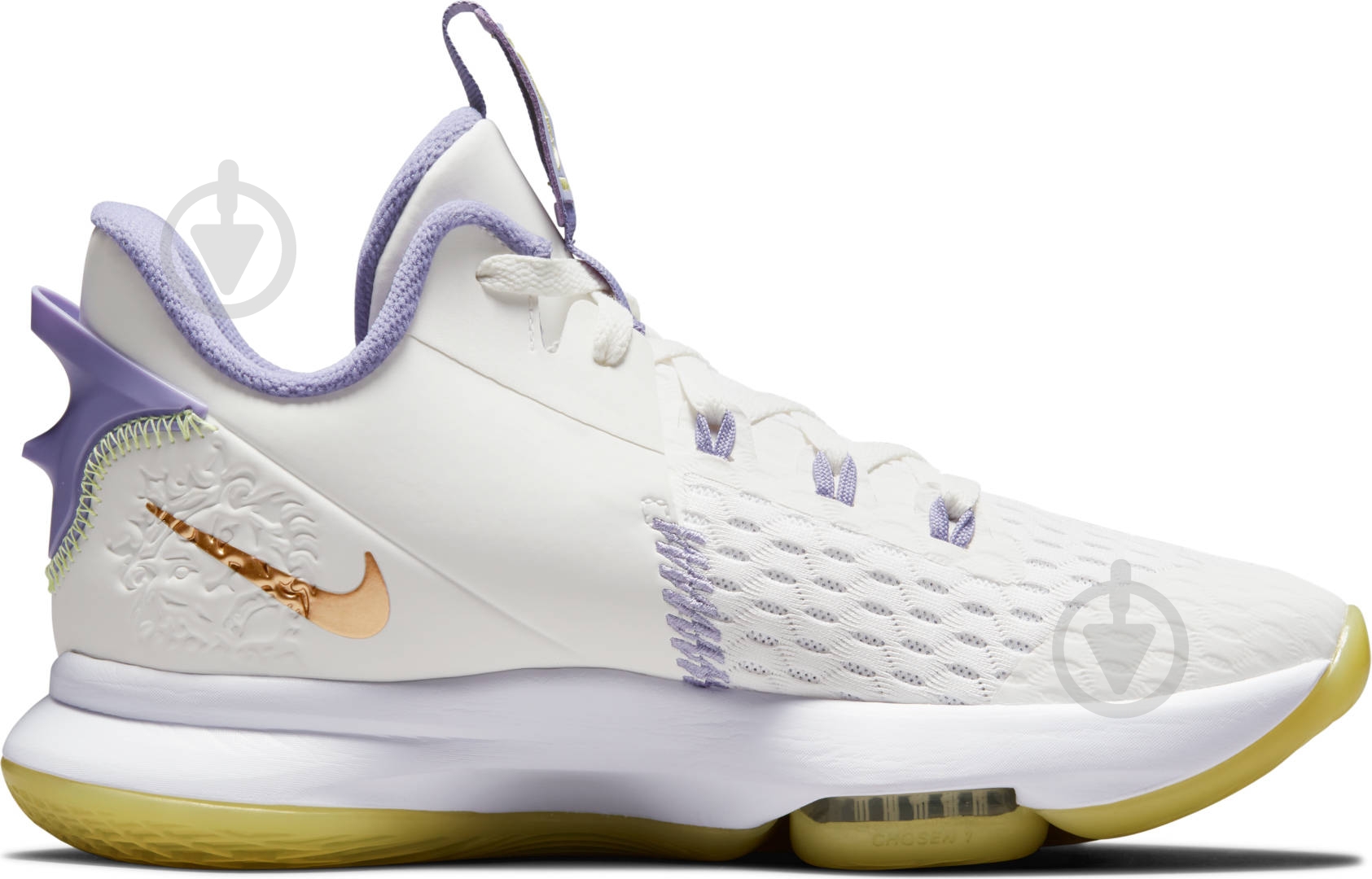 Кроссовки Nike LeBron Witness 5 CQ9380-102 р.43 фиолетово-желтые - фото 4