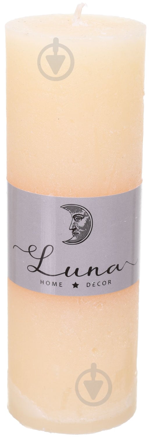 Свеча Рустик цилиндр Ivory C5516-7401 Luna - фото 1
