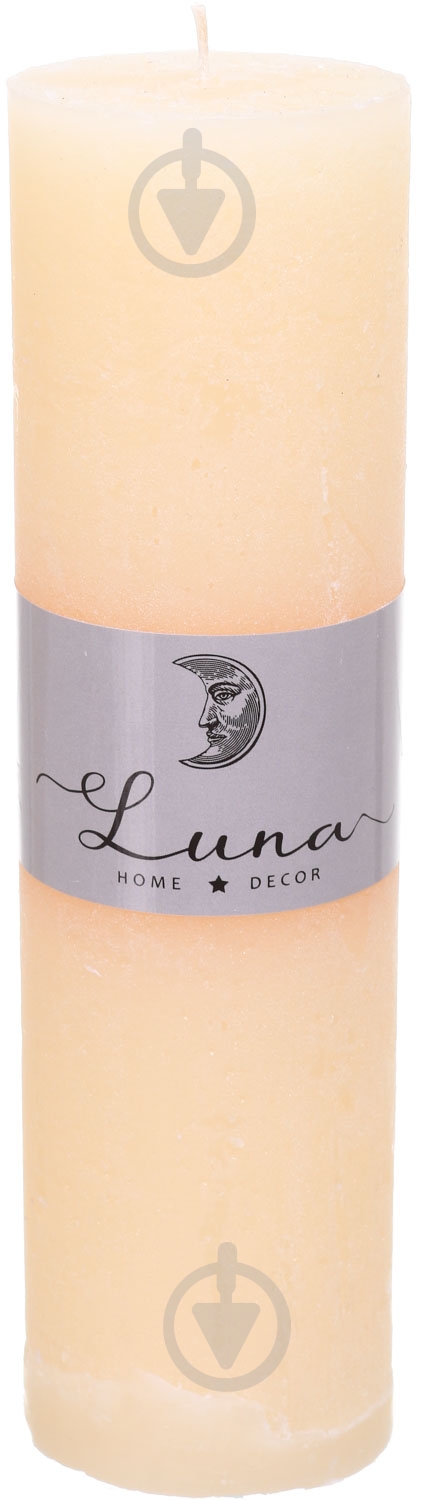Свеча Рустик цилиндр Ivory C5520-7401 Luna - фото 1
