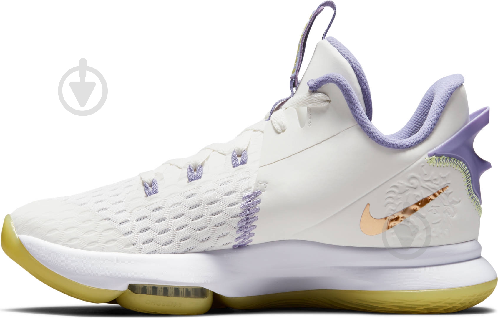 Кроссовки Nike LeBron Witness 5 CQ9380-102 р.45 фиолетово-желтые - фото 2