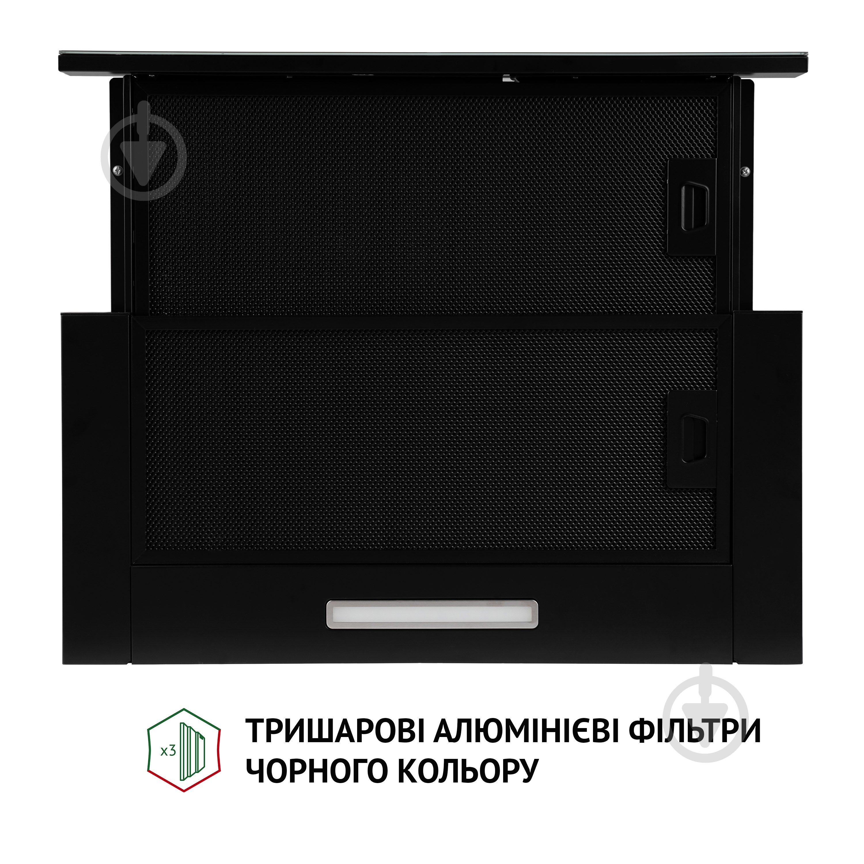 Витяжка Perfelli TLS 6363 BL 700 LED Sensor телескопічна - фото 6