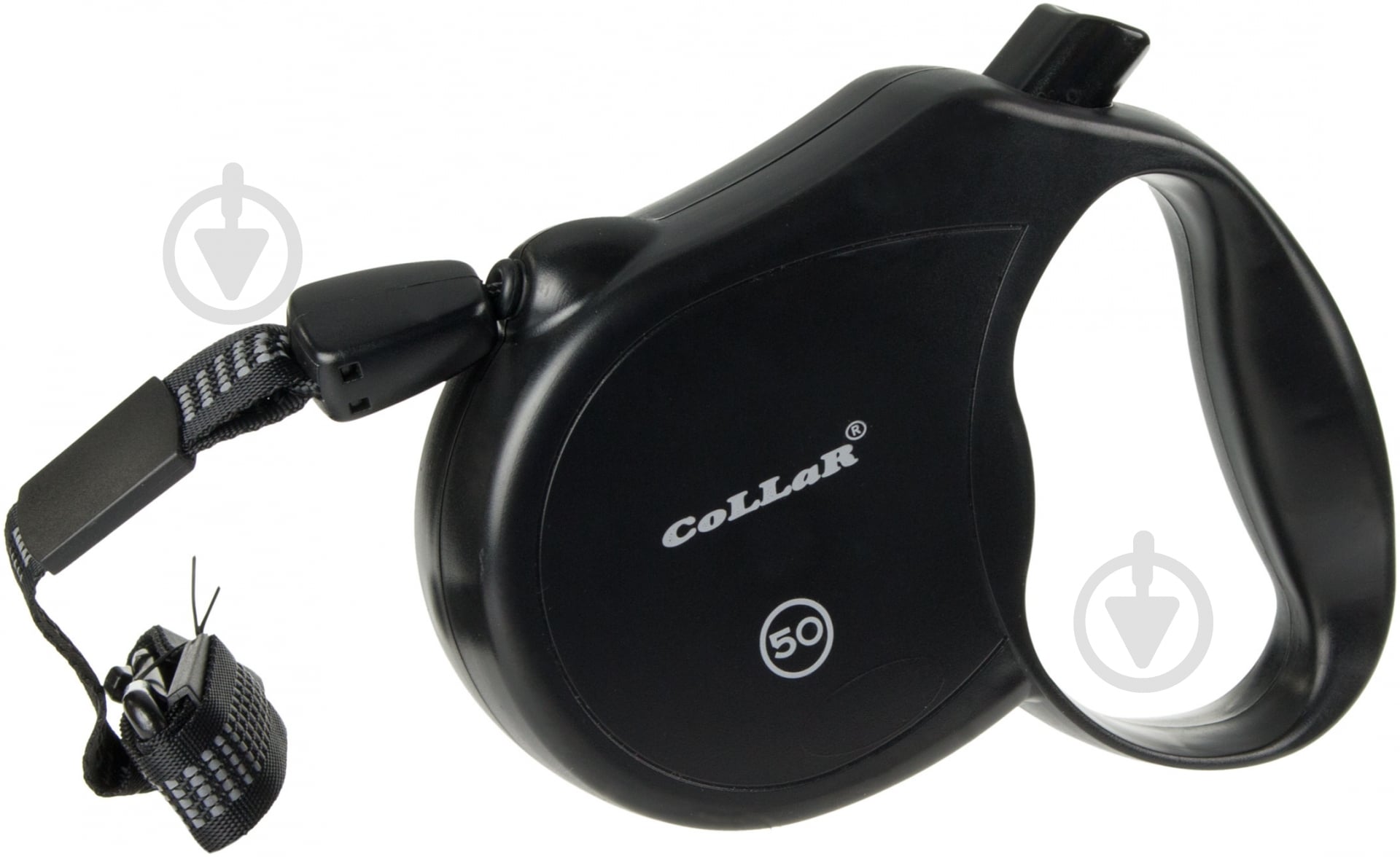 Поводок-рулетка Collar Control до 50 кг 5 м черный 81121 - фото 1