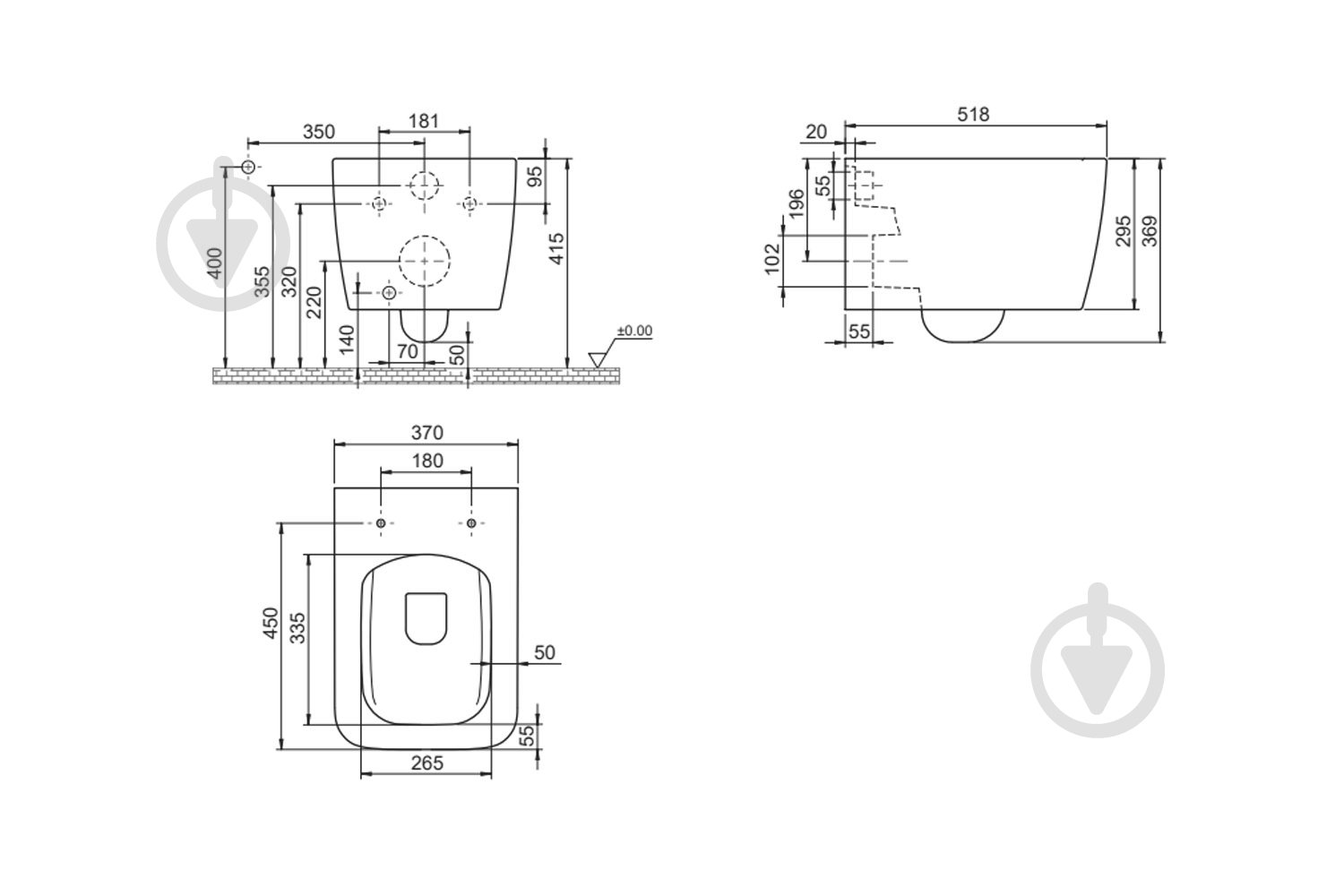 Унитаз подвесной CeraStyle Hera - фото 6