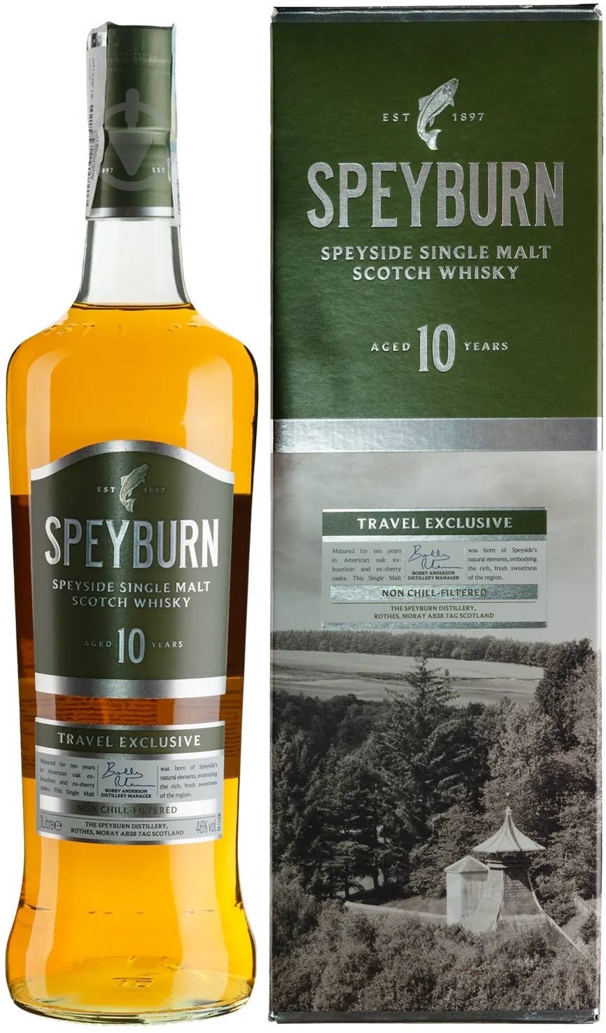 Віскі Speyburn 10yo 1 л - фото 1 Віскі Speyburn 10yo 1 л - фото 1