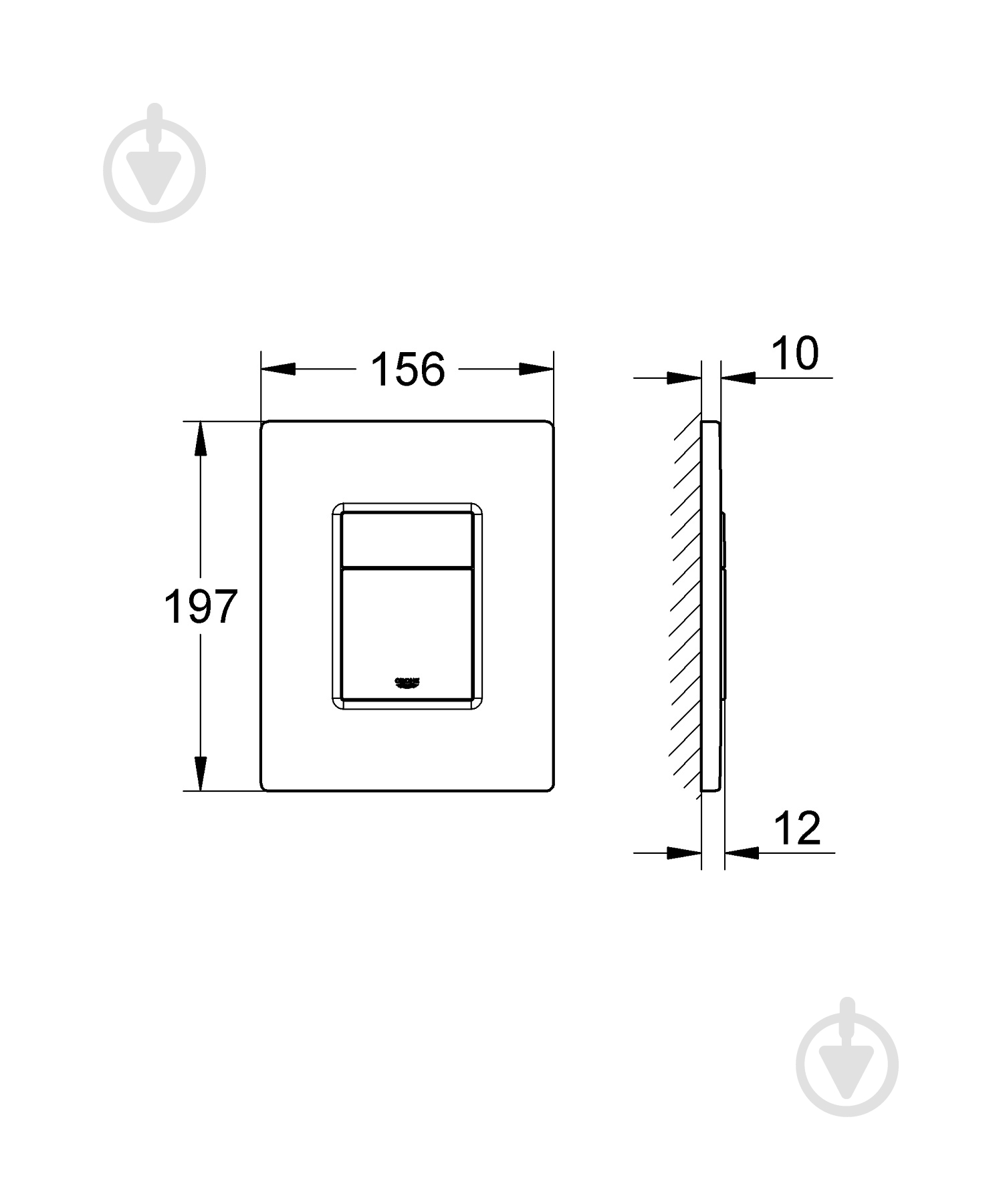 Grohe Even черный матовый 38966KF0T - фото 2
