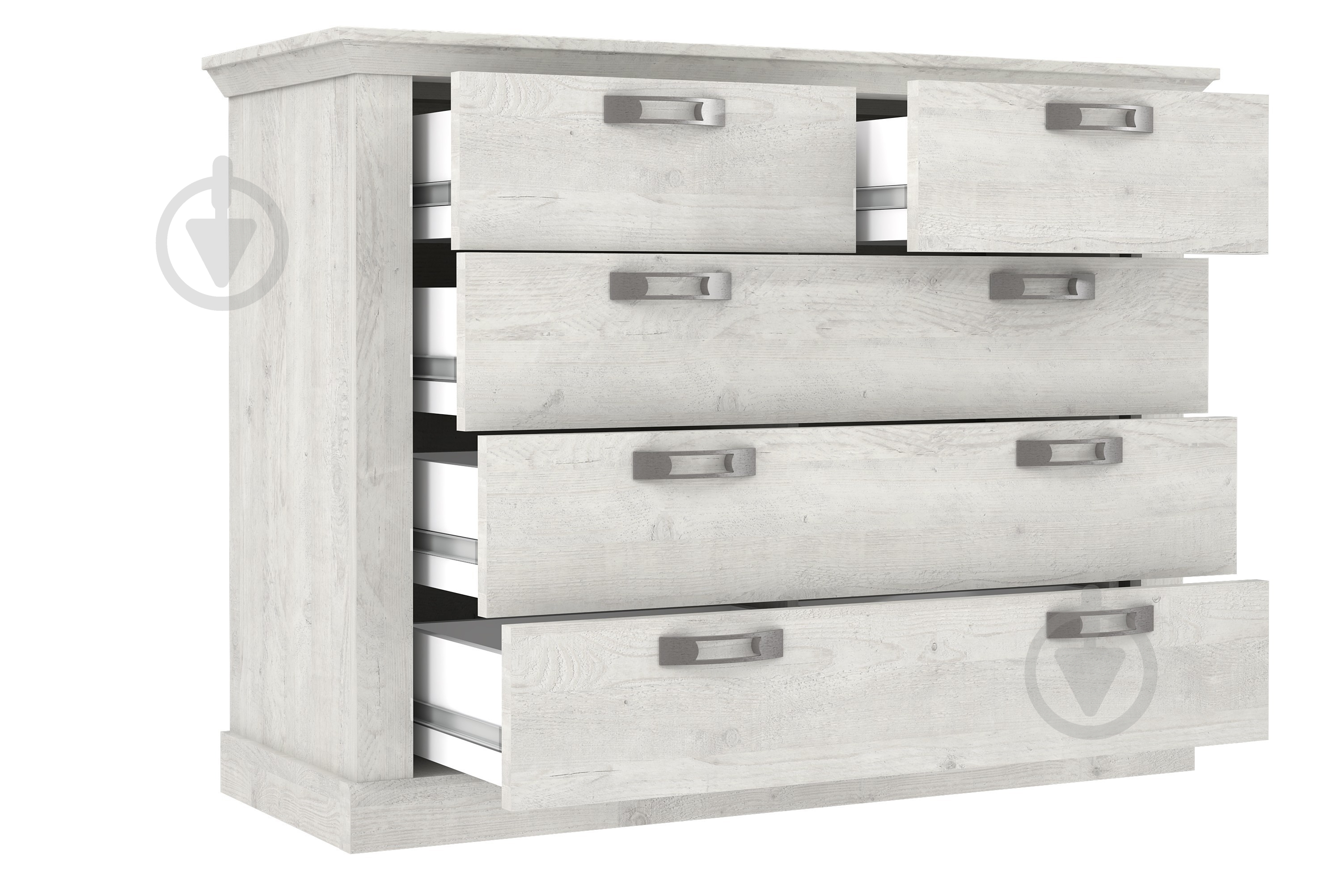 Комод Forte Meble Kashmir KSMK351 1195х899х449 мм пиния белая - фото 2