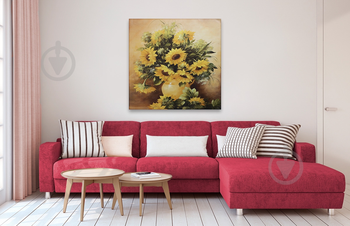 Репродукция Sunflower 1 80x80 см - фото 4