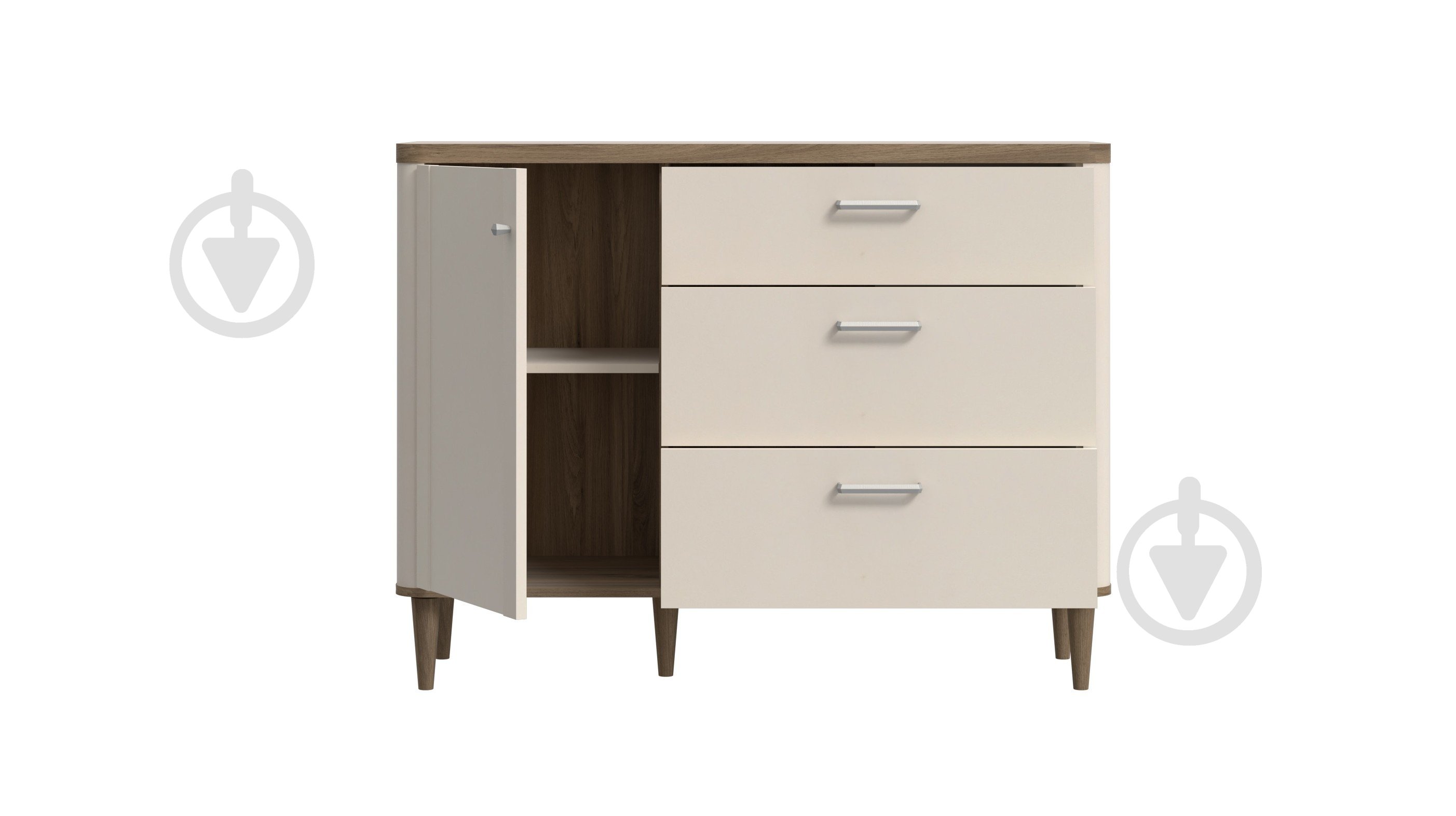 Комод Forte Meble Lacetti LCTK221L 1210х920х412 мм дуб валенсия/бежевый - фото 4