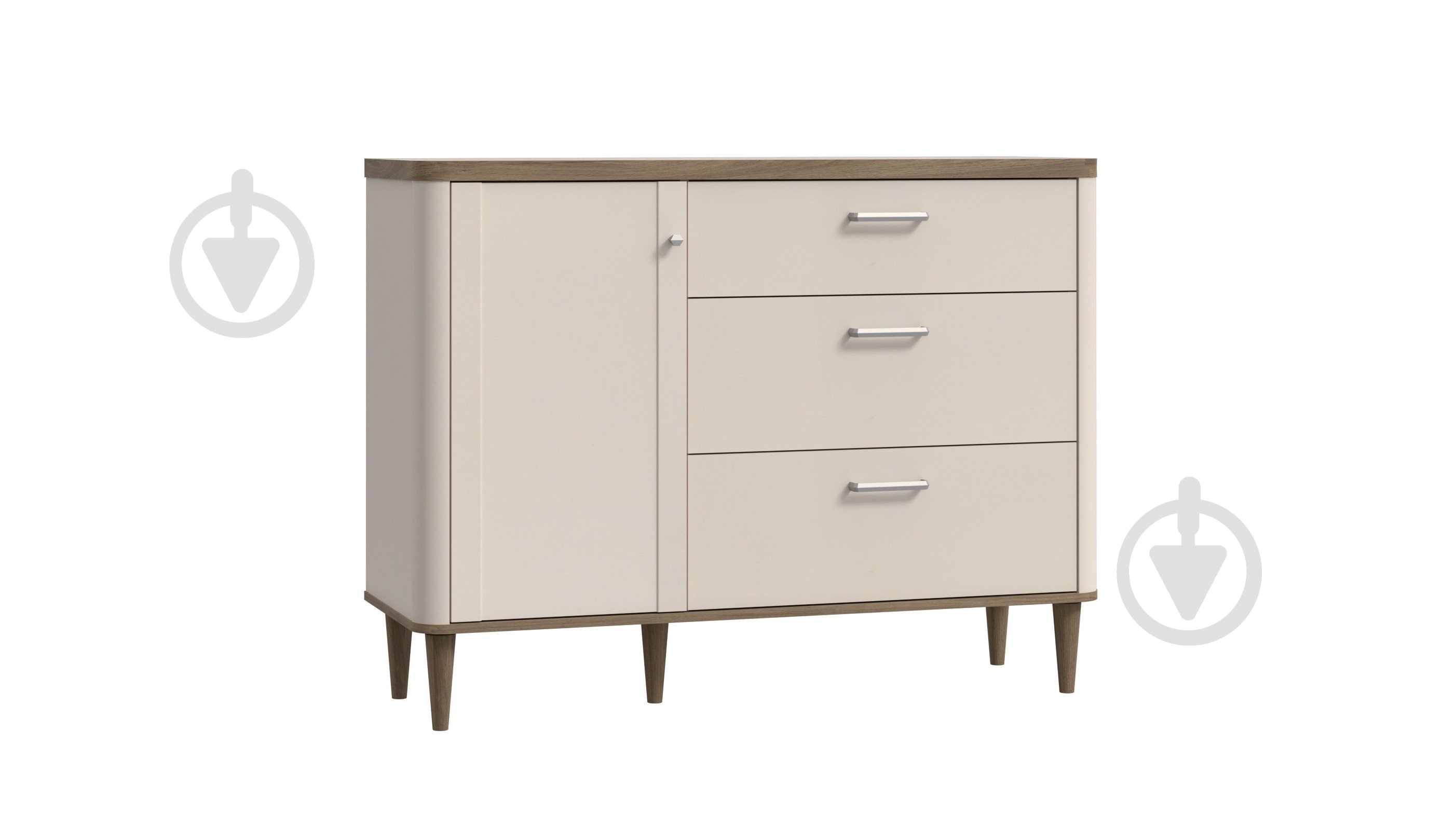 Комод Forte Meble Lacetti LCTK221L 1210х920х412 мм дуб валенсия/бежевый - фото 1