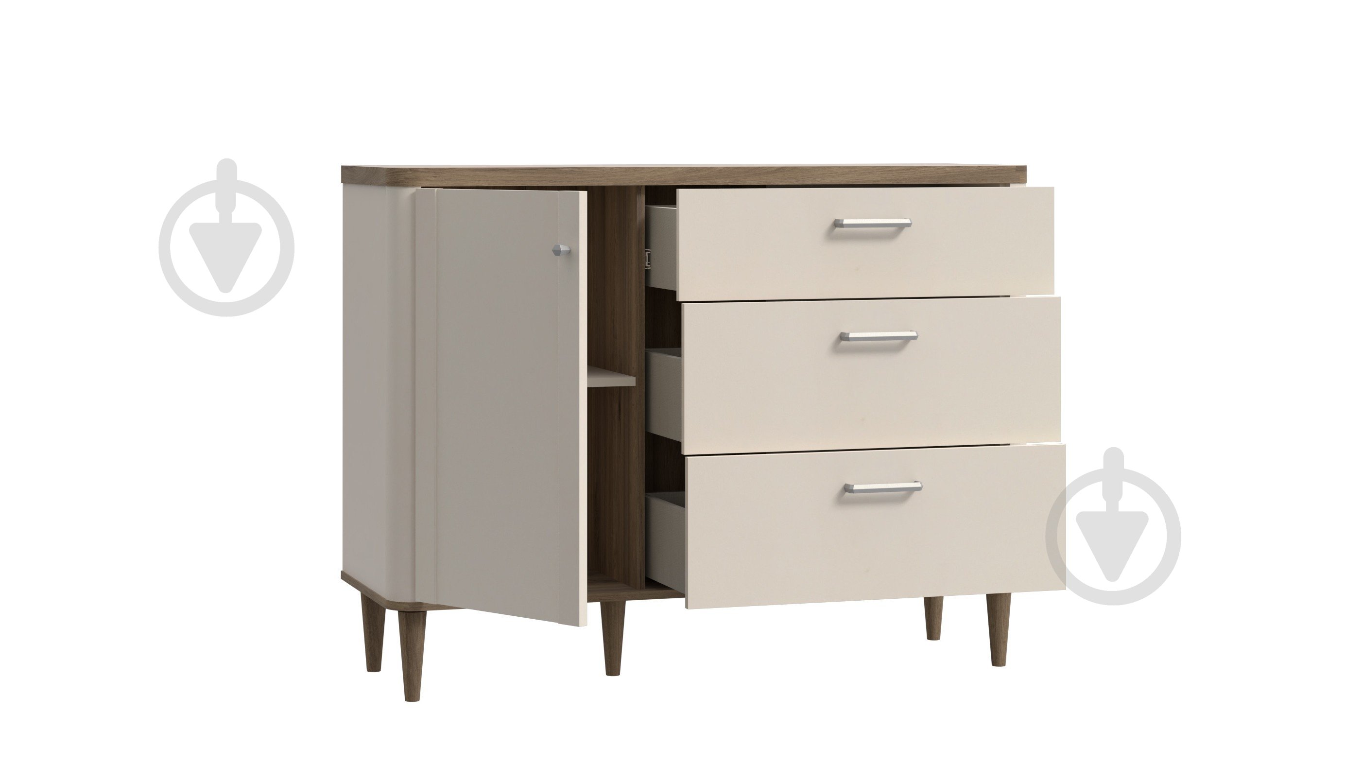 Комод Forte Meble Lacetti LCTK221L 1210х920х412 мм дуб валенсия/бежевый - фото 2